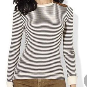 Ralph Lauren- Lauren Jean co. Elbow patch shirt